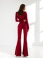 TROUSERS ELIENOR CLARET