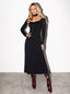 DRESS LAVERN MIDI BLACK