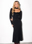 DRESS LAVERN MIDI BLACK